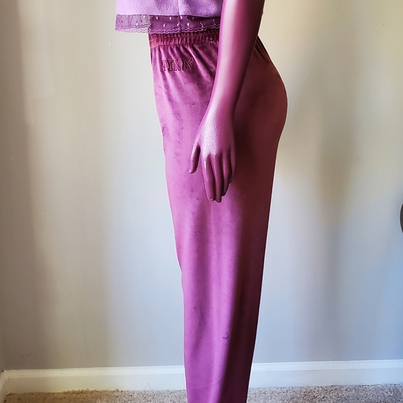 VS PINK Fleece Pajama Set (SOLD) - Picture 4 of 4
